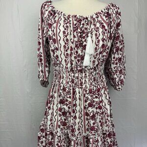 Justify Romance White Floral Mini Dress Size Extra Large